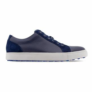 Men's Footjoy Club Casual Shoes Navy NZ-20896